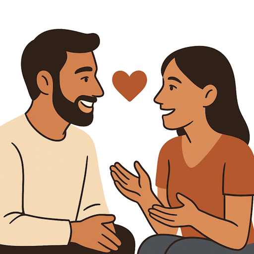 זוג מבלה יחד